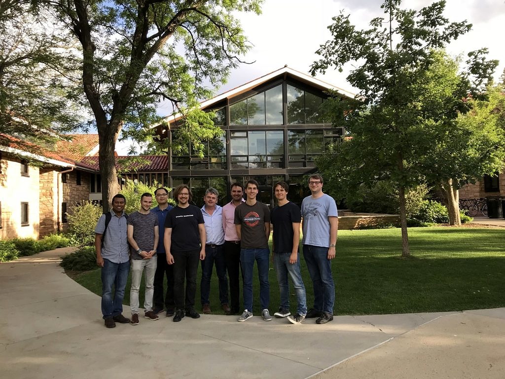 Picture showing the AOT-TP representatives at their arrival at the Campus of the University of Colorado in Boulder