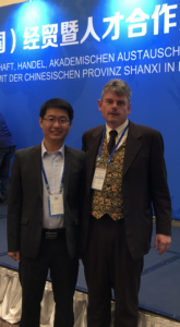 photo of Andreas P. Fröba with Dr. Guanjia Zhao from Taiyuan University of Technology