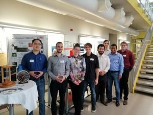 Photograph showing the AOT-TP ready to start the presentations at the Long Night of Science 2019