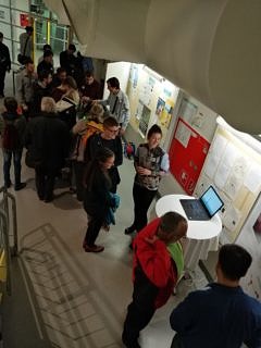 The AOT-TP team in action during the Long Night of Science 2019