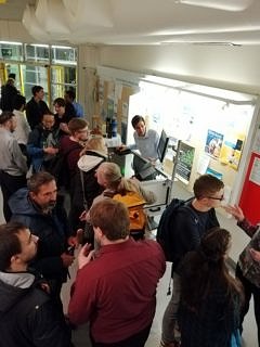 The AOT-TP team in action during the Long Night of Science 2019