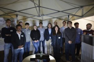 Photo of the team representing AOT-TP at the Lange Nacht der Wissenschaften 2022