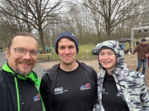 photo showing the AOT-TP runners before the Winterwaldlauf 2024 starts