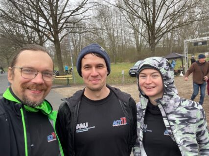 The AOT-TP runners before the start of the Winterwaldlauf 2024