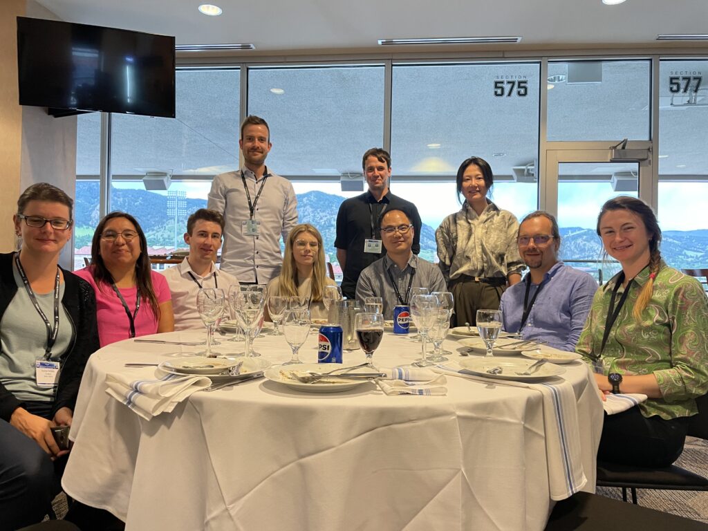 Photo showing some members of AOT-TP at the conference dinner