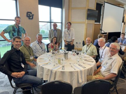 At the conference dinner