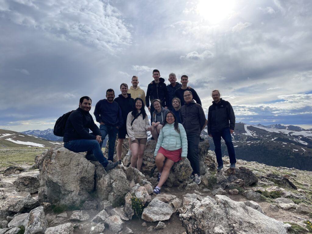 photo showing the AOT-TP team at an altitude of 12.005 ft above sea level