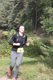 Frances Lenahan during the Karpfenweiherlauf 2024 (Foto: Luisa Haimann)