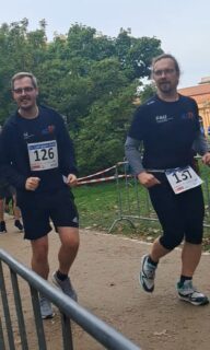Paul Damp and Michael Rausch during the Run Against Cancer 2024