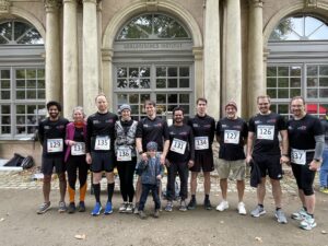 photo showing the AOT-TP running team before the Run Against Cancer 2024