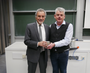 Ioannis Economou and Andreas Paul Fröba after the talk of Ioannis Economou at the CBI Colloquium in December 2025